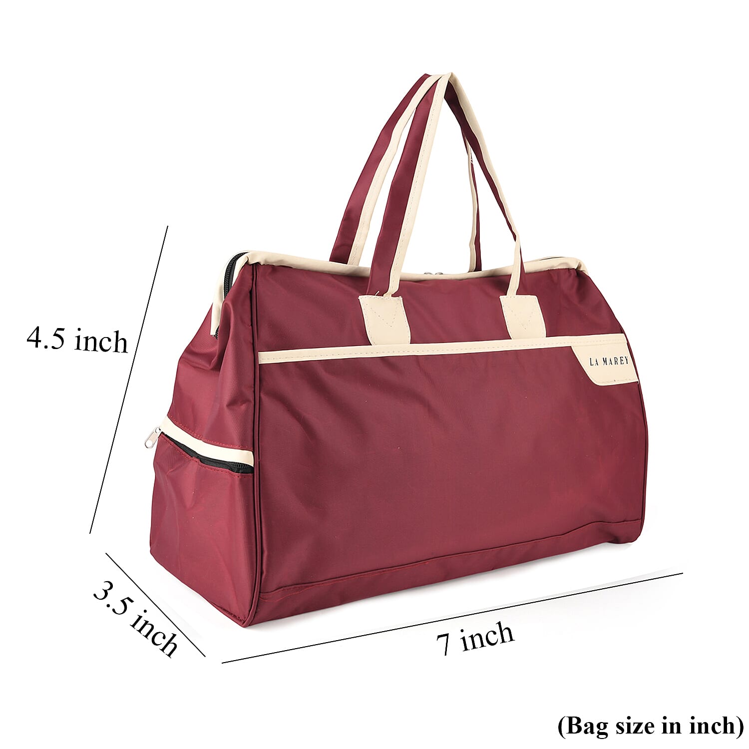 La Marey Red Oxford Cloth Travel Duffle Bag