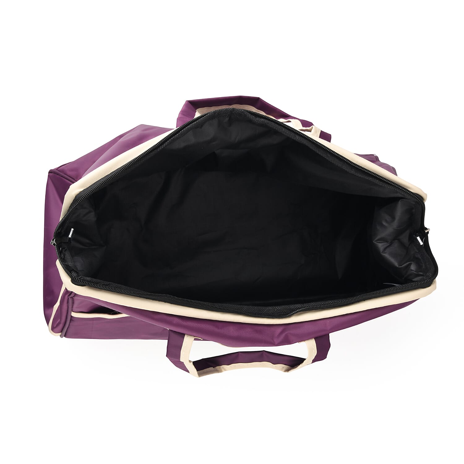 La Marey Purple Oxford Cloth Travel Duffle Bag