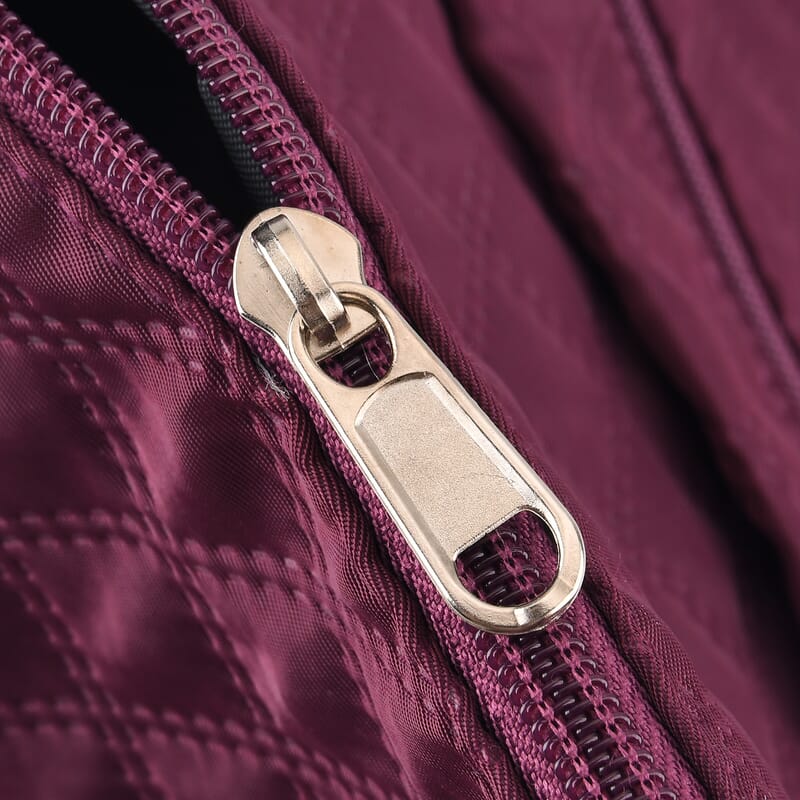 La Marey Purple Polyester Tote Bag