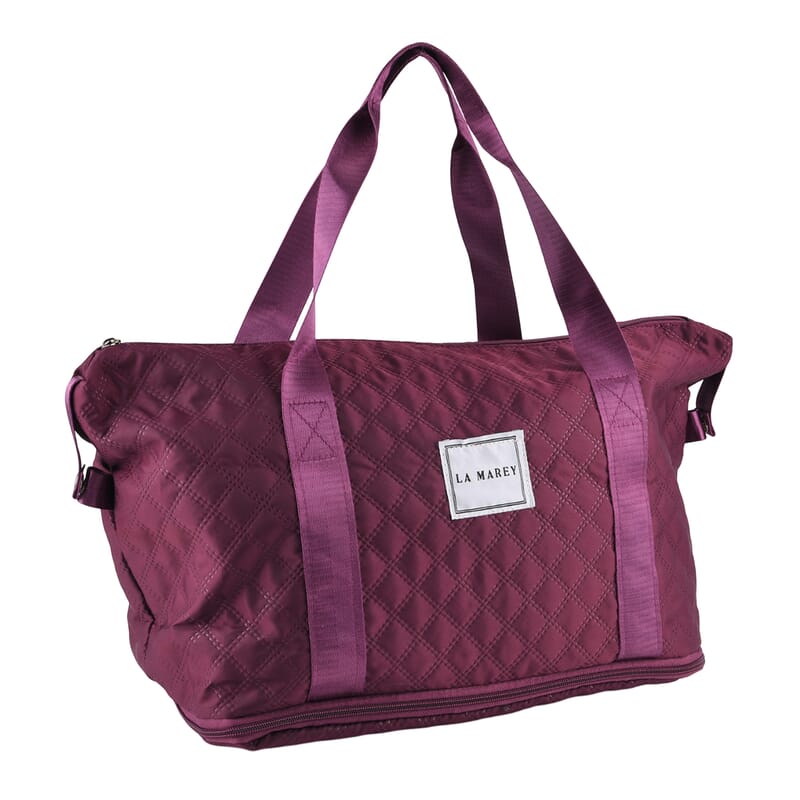 La Marey Purple Polyester Tote Bag