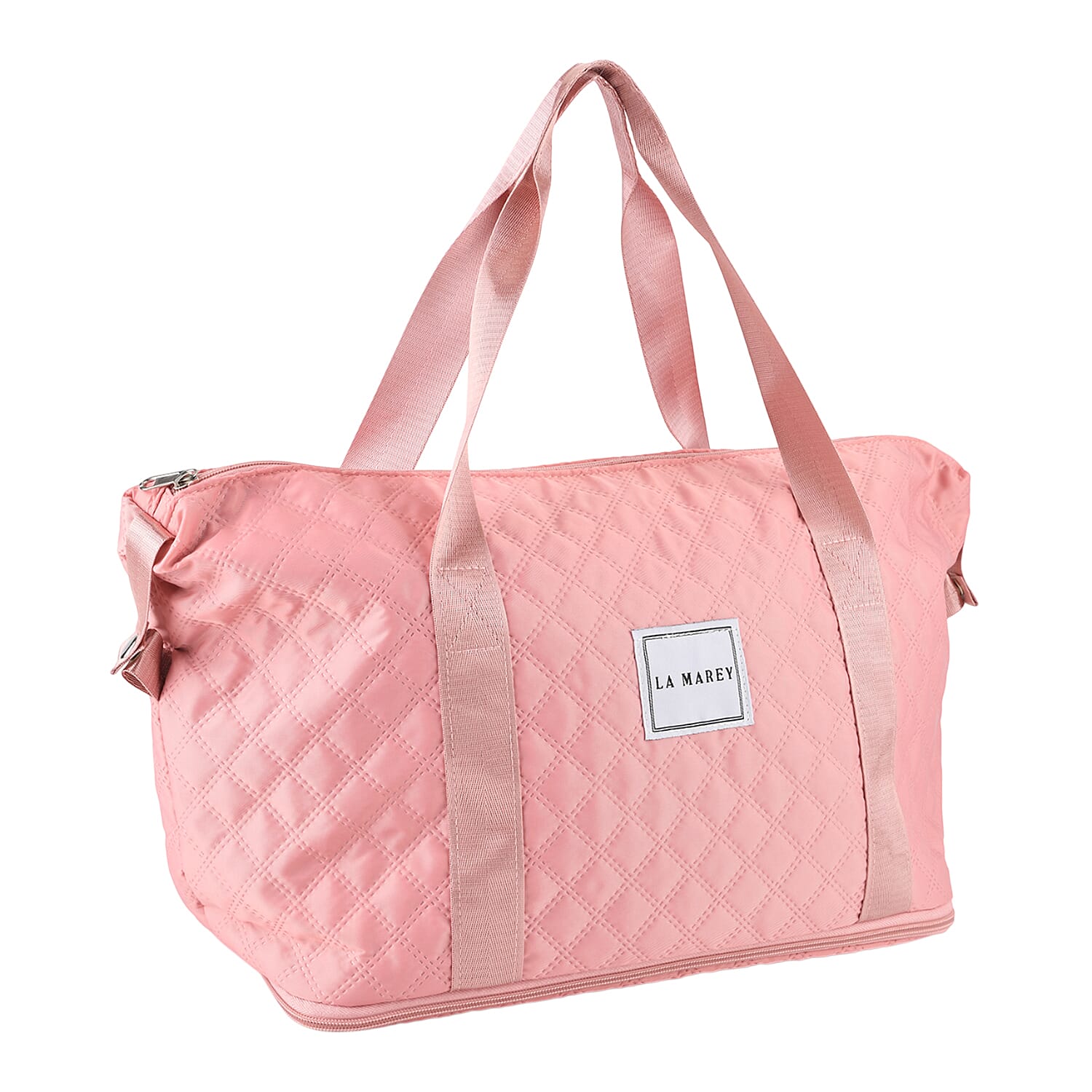 La Marey Pink Polyester Tote Bag
