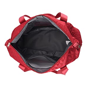 La Marey Red Polyester Tote Bag