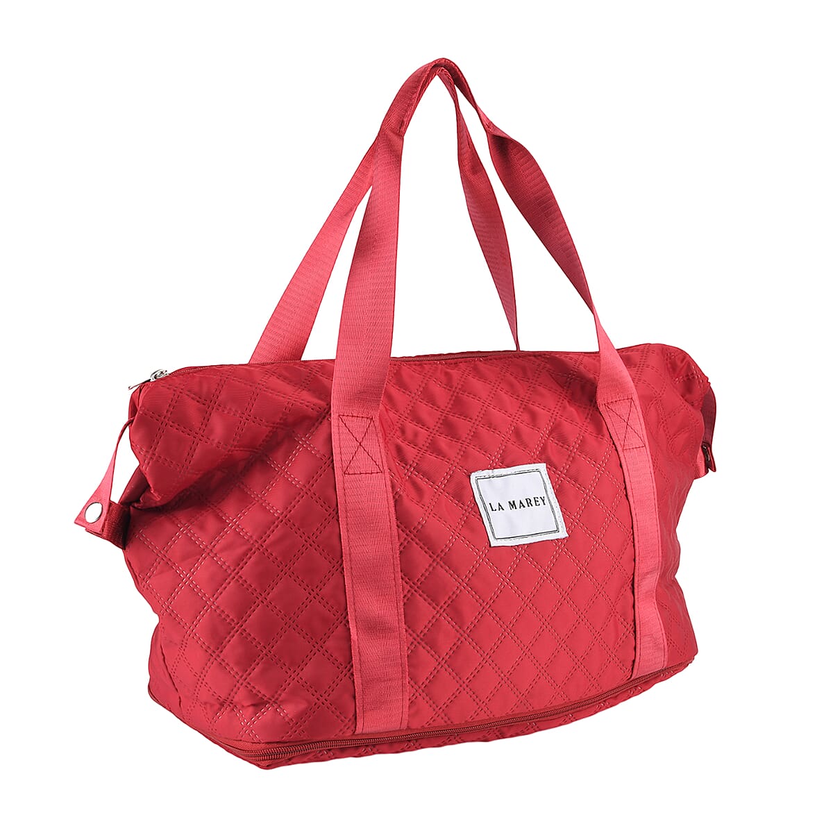 La Marey Red Polyester Tote Bag image number 4