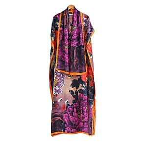 La Marey Purple Long Kaftan