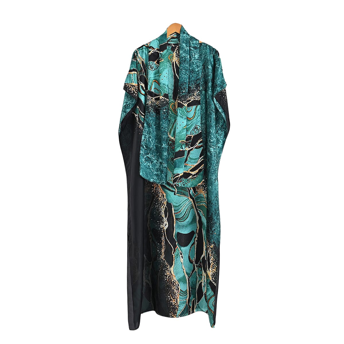 La Marey Green Long Kaftan image number 2
