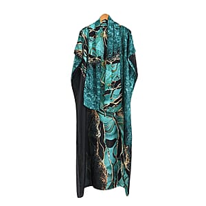 La Marey Green Long Kaftan