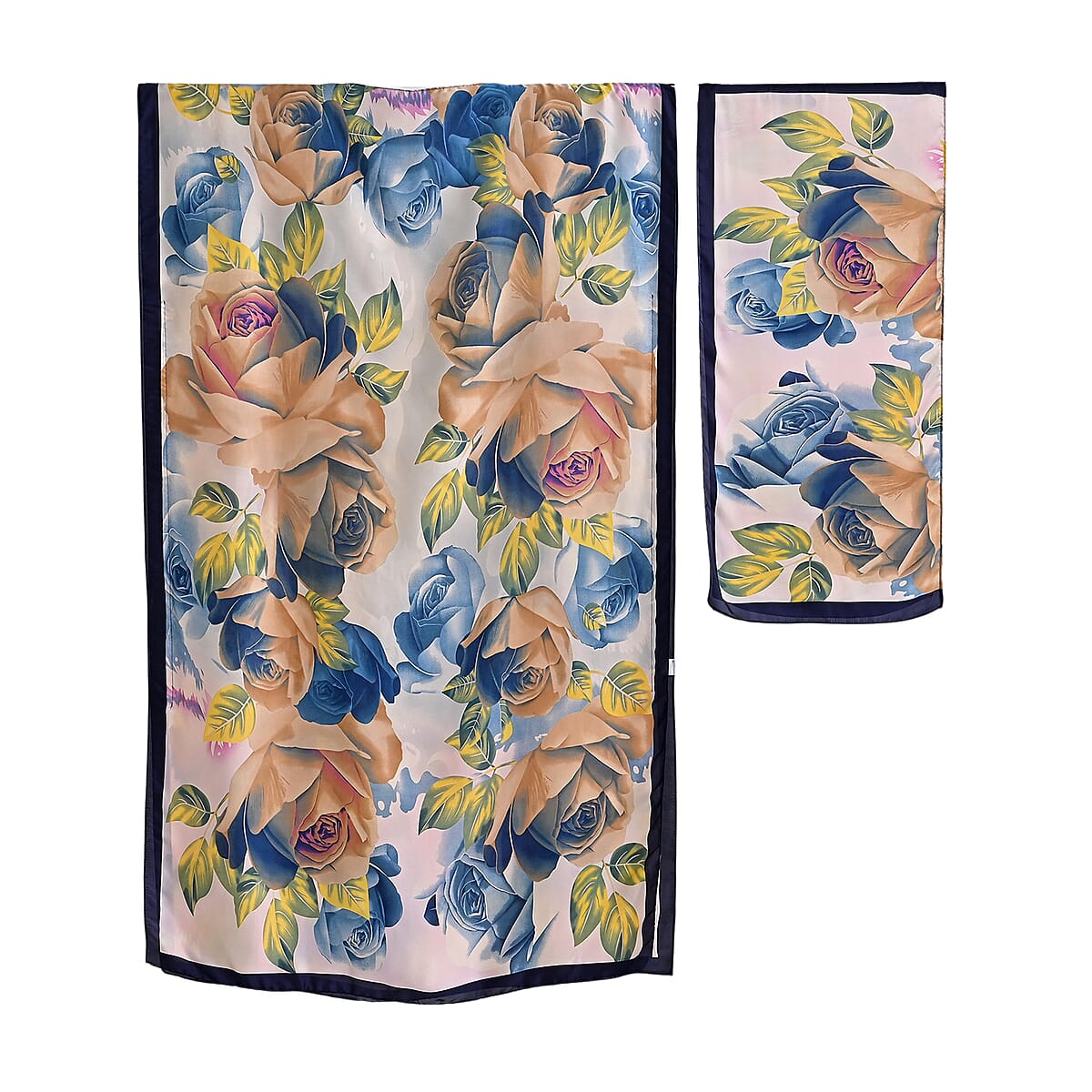 La Marey Black Long Kaftan (70.9x35.4) image number 1