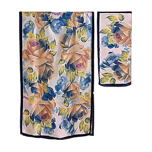 La Marey Black Long Kaftan (70.9x35.4)