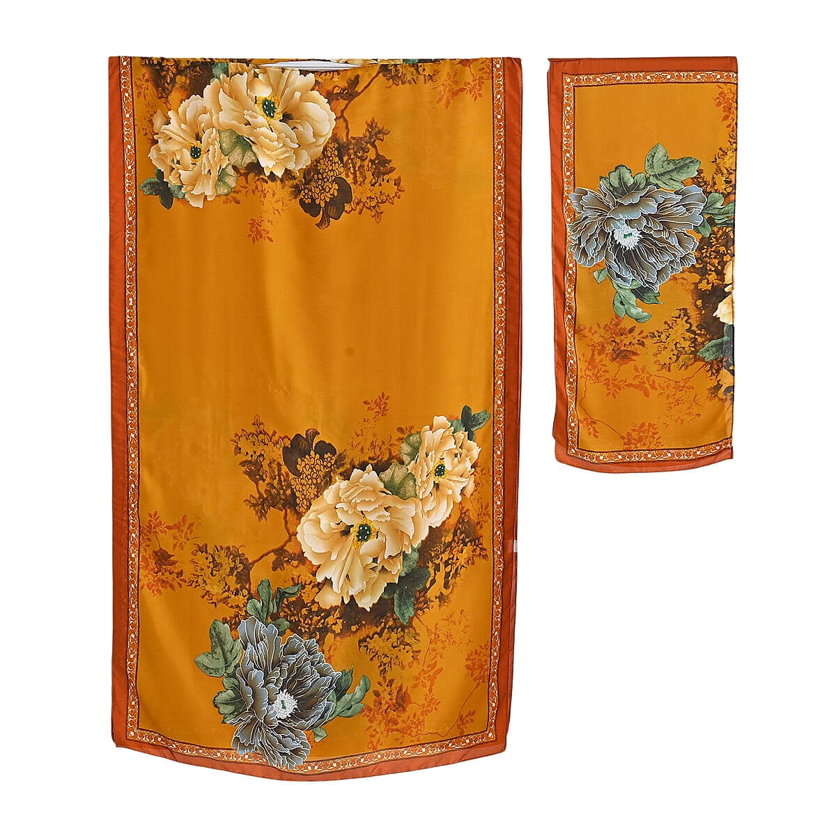 La Marey Yellow Long Kaftan image number 1