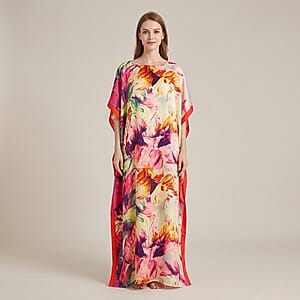 La Marey Red Long Kaftan