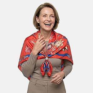 La Marey Multi Color Set of 3 Floral Print Scarf