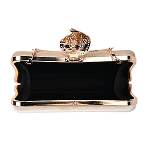 La marey Beige Leaf Shaped Phone Bag with Shoulder Chain Strap