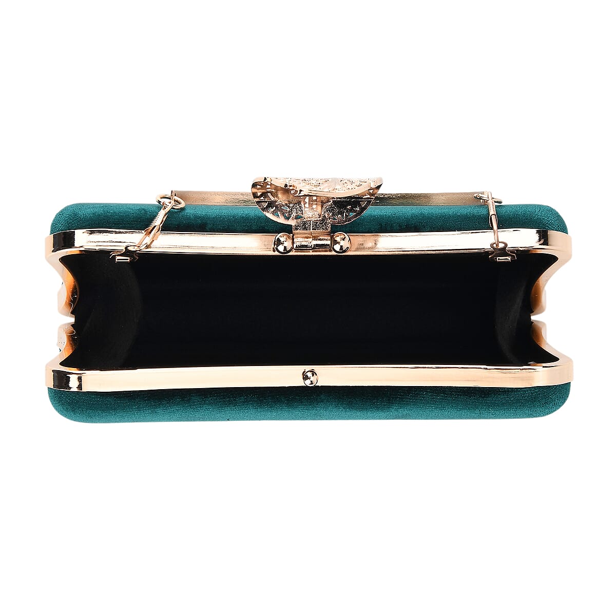 La marey Green Leaf Shaped Phone Bag with Shoulder Chain Strap image number 3