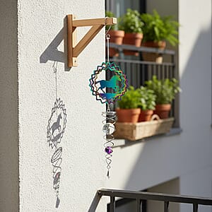 Stainless Steel Magic Kinetic Sculpture Horse Wind Spinner
