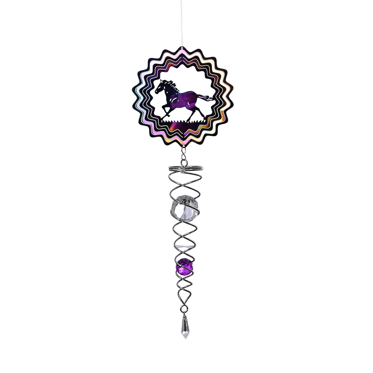 Stainless Steel Magic Kinetic Horse Wind Spinner