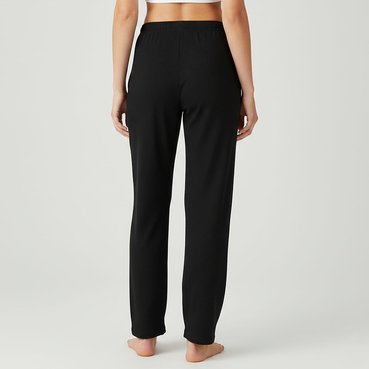 La Marey Black and Blue Floral Print Set of 2 Pajama Pants - One Size Fits Most image number 4