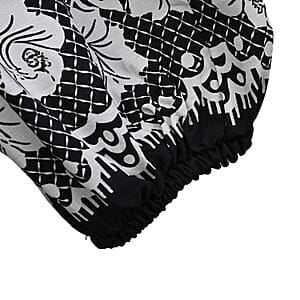 La Marey Black Floral Harem Pant with 2 Pockets - One Size Fits Most