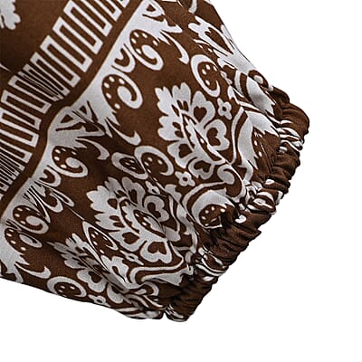 La Marey Brown Floral Harem Pants with 2 Pockets - One Size Fits Most
