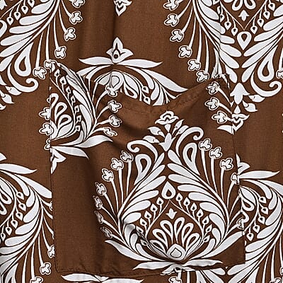 La Marey Brown Floral Harem Pants with 2 Pockets - One Size Fits Most