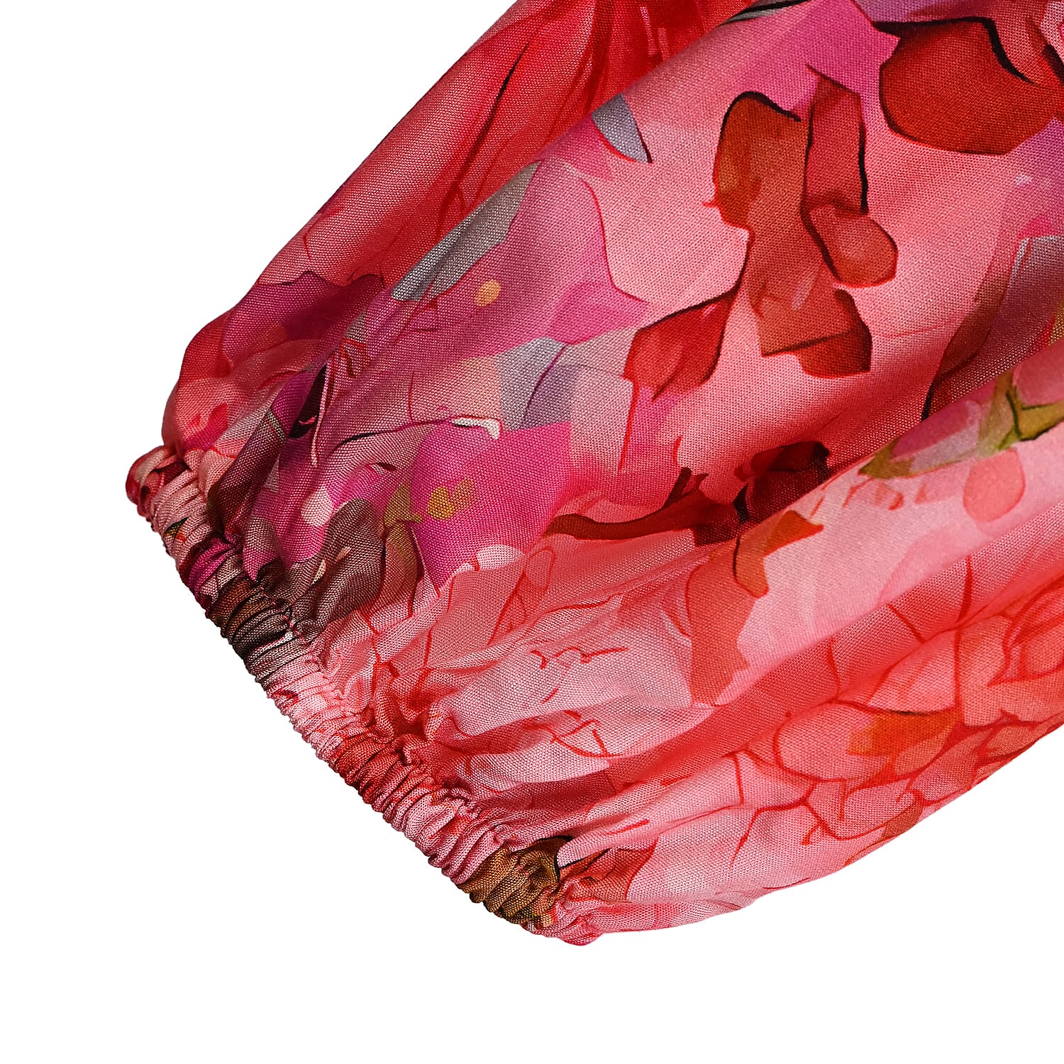 La Marey Pink Floral Harem Pant with 2 Pockets - One Size Fits Most
