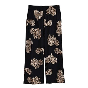 La Marey Black Shade Wide Leg Printed Pajama Pant - One Size Fits Most