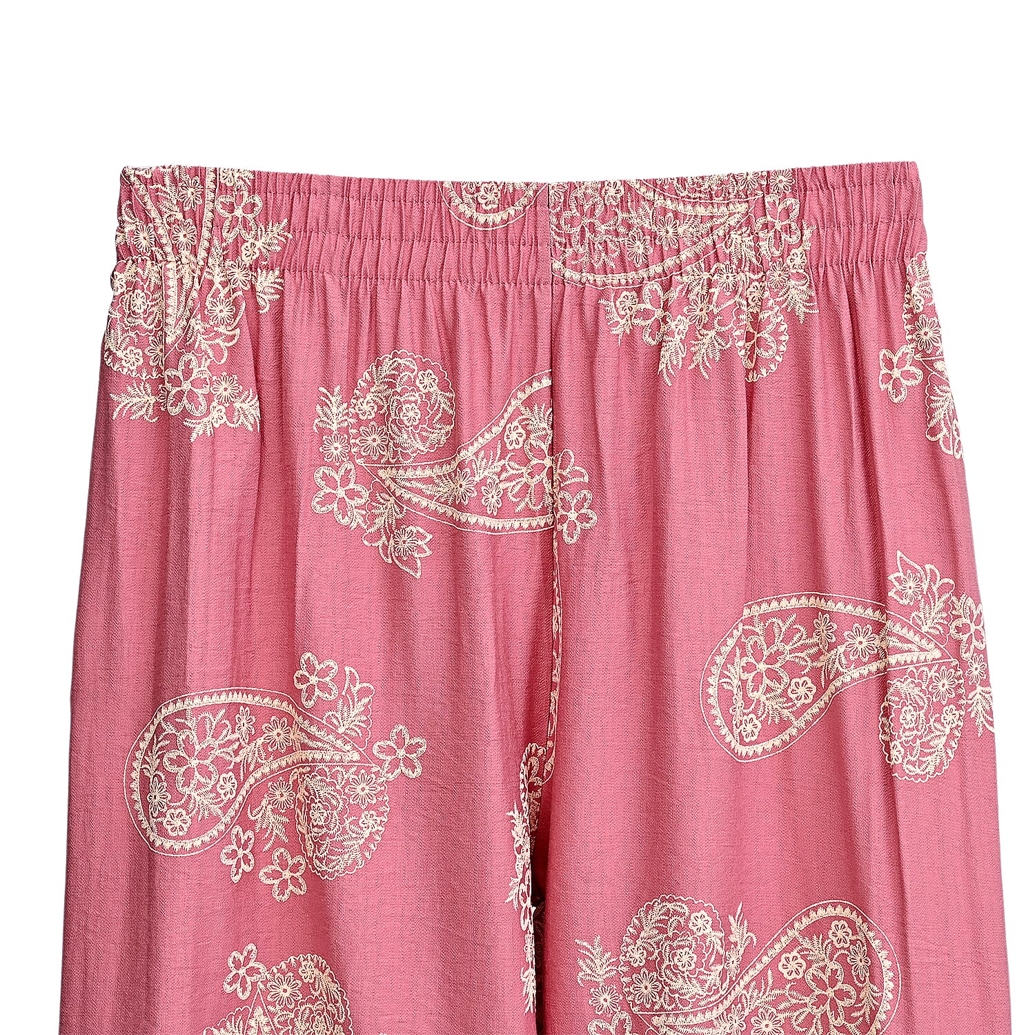 La Marey Pink Shade Comfortable Wide Leg Printed Pajama Pants - One Size Fits Most