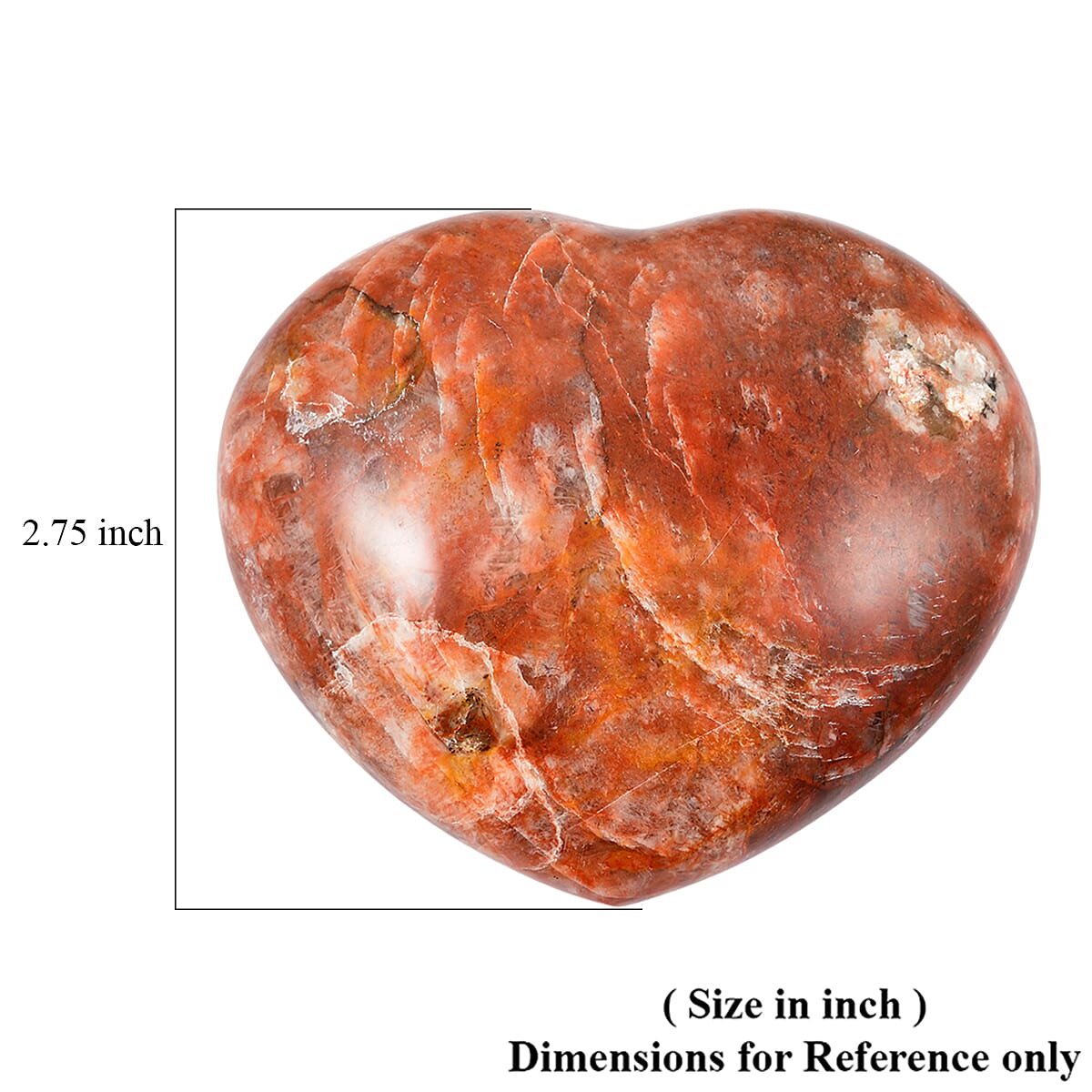 Microcline Multi Color Heart Shape -Medium 1136ctw image number 4