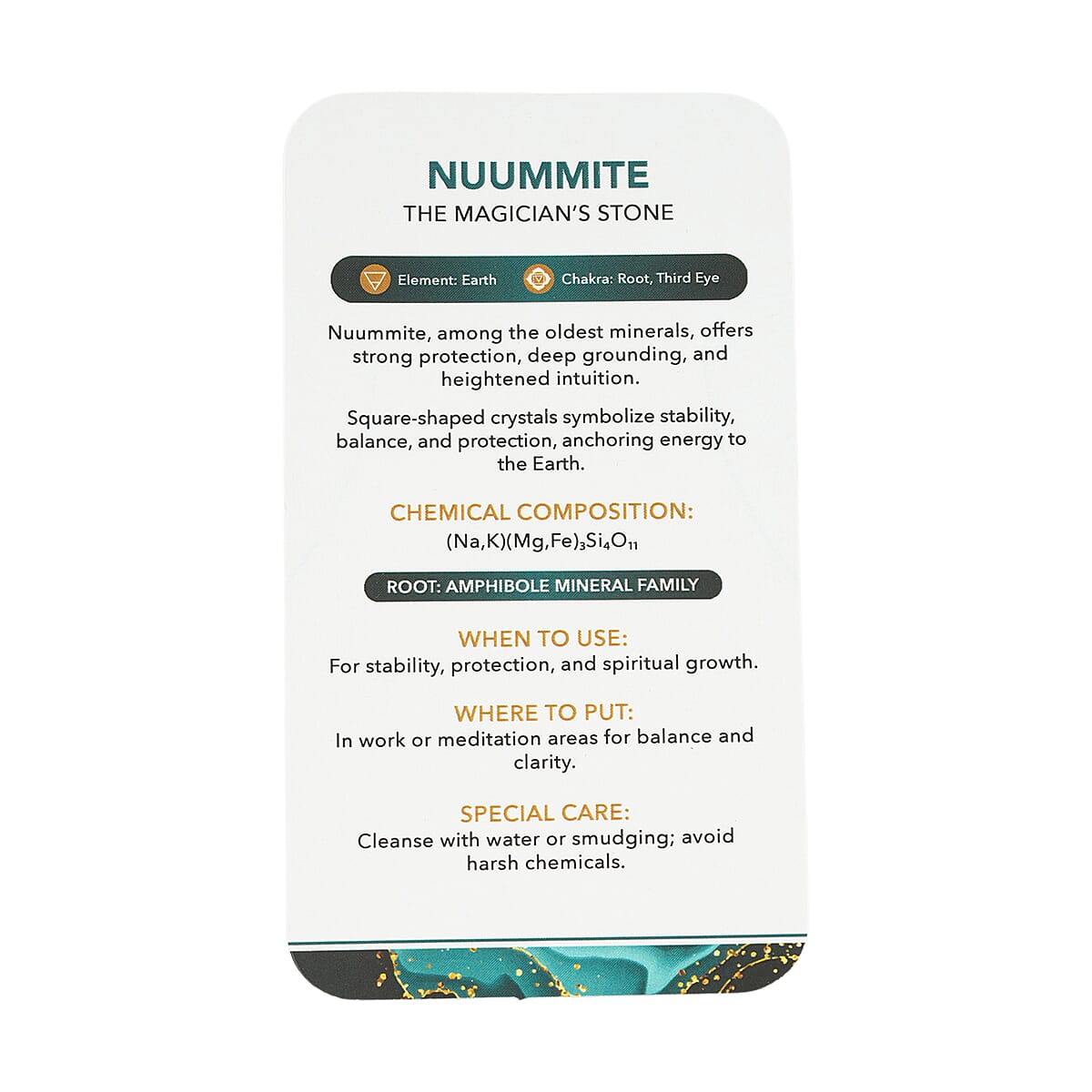 Nuummite  Square Shape -Small 1081ctw