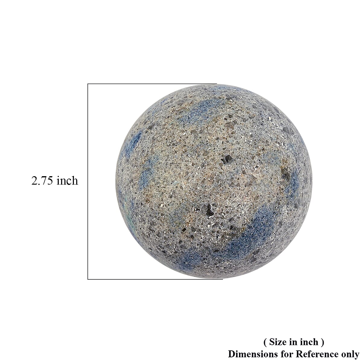 Quartz Blue Sphere (Ball) -Medium 1732ctw image number 4