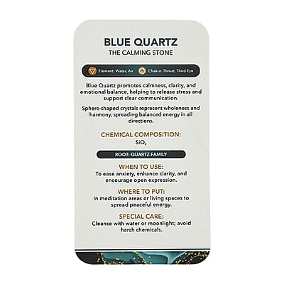 Blue Quartz Sphere (Ball) -Medium 1732ctw