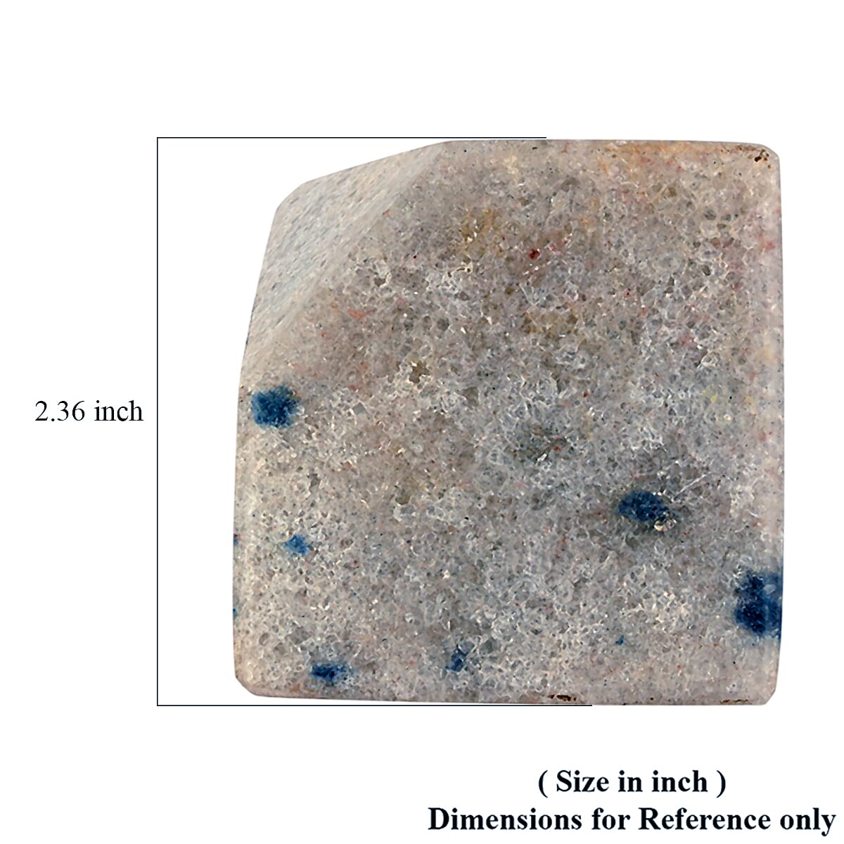 Quartz Blue Square Shape -Medium 1785ctw image number 6