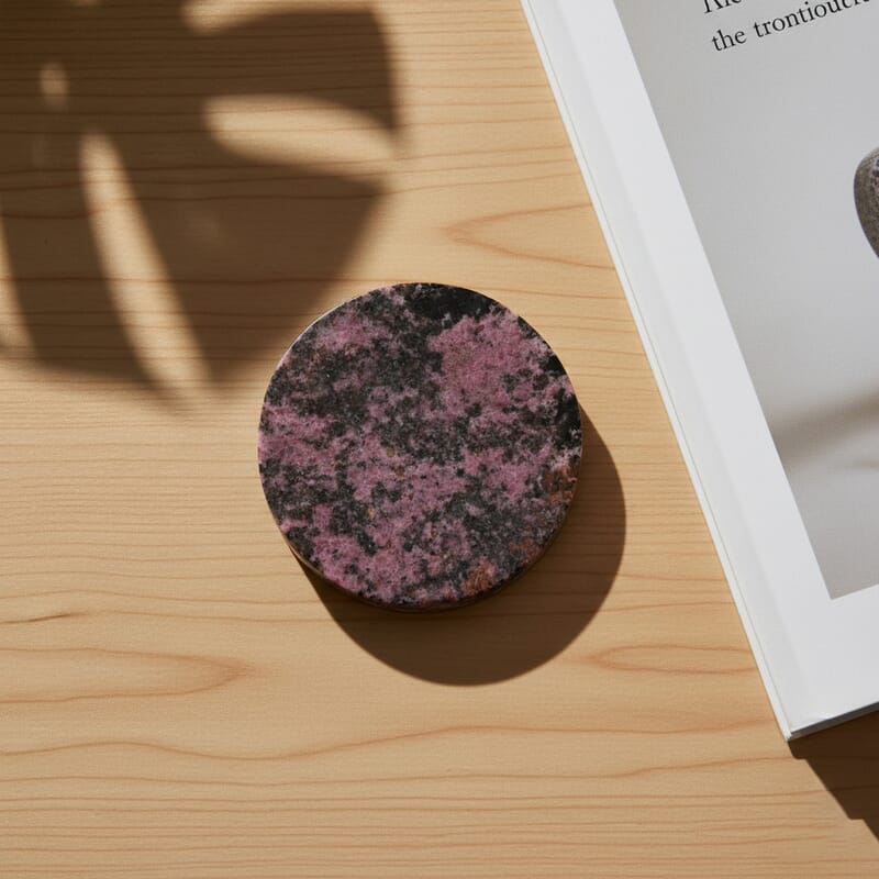 Rhodonite Round Plate -Small 713ctw