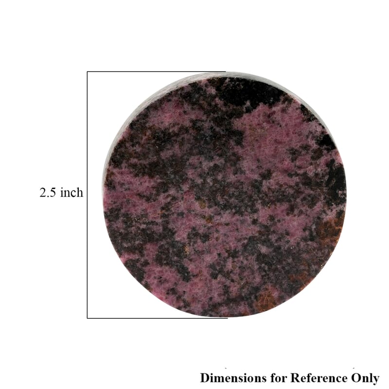 Rhodonite Round Plate -Small 713ctw