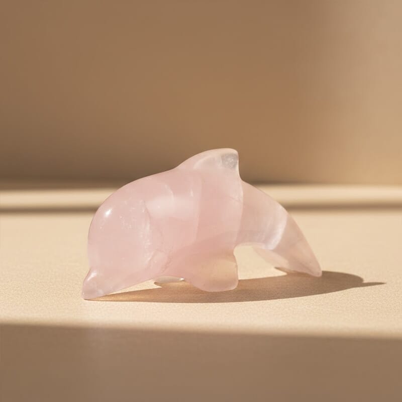 Rose Quartz Dolphine Shape -Small 409ctw
