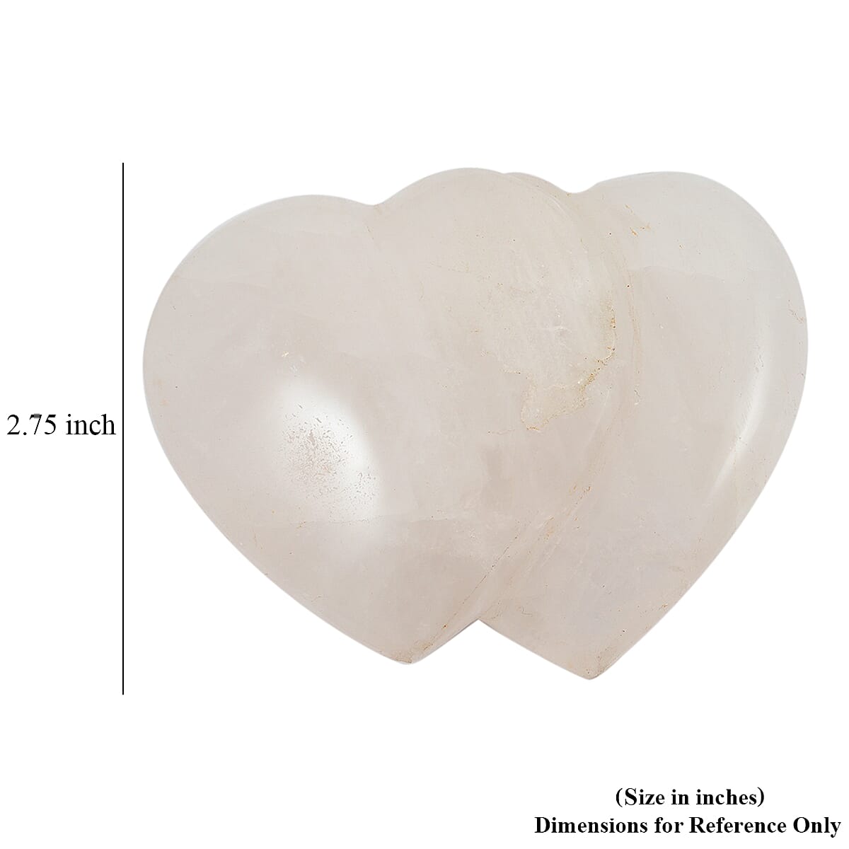 White Quartz&nbsp;Double Heart Shape -Small 996ctw image number 1