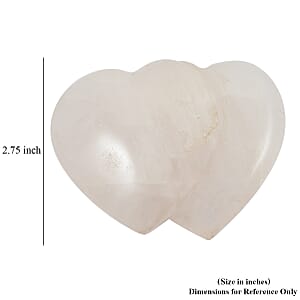 White Quartz&nbsp;Double Heart Shape -Small 996ctw