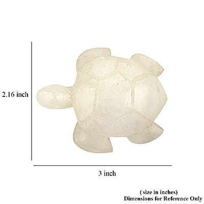 White Quartz Tortoise Shape -Small 486ctw