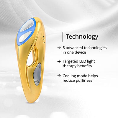 LAB Life & Beauty Titan Gold Eight Technology Ultimate Face & Body Device (Lifetime Warranty)