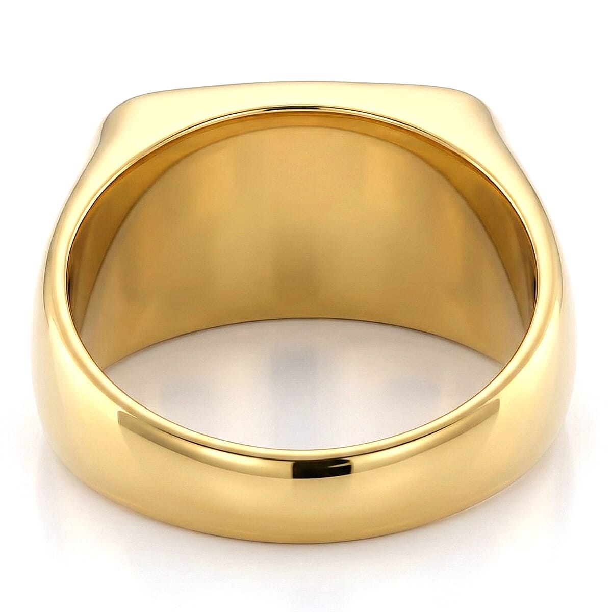 Cross Ring in Black Oxidized and ION Plated YG Stainless Steel (Size 5.5) image number 4