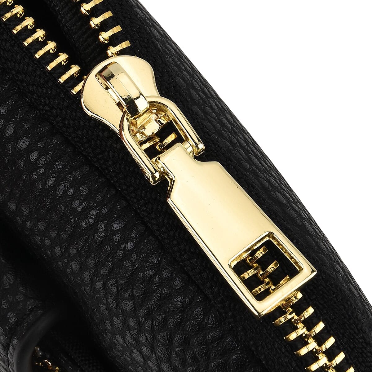 La Marey Golden Faux Leather Turquoise Crossbody Phone Bag image number 3