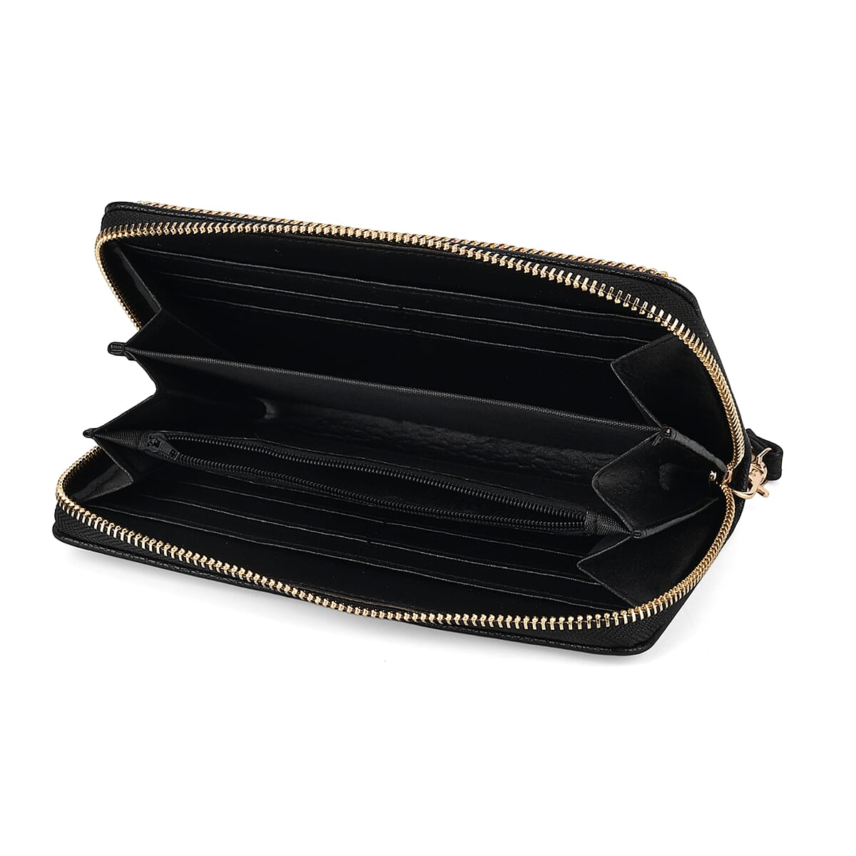 La Marey Multi Color Butterfly Faux Leather Turquoise Wallet image number 2