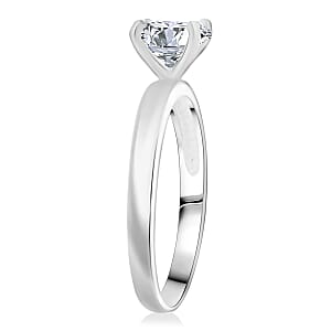 Simulated Diamond Ring in Sterling Silver 1.60 ctw (Size 6.0)