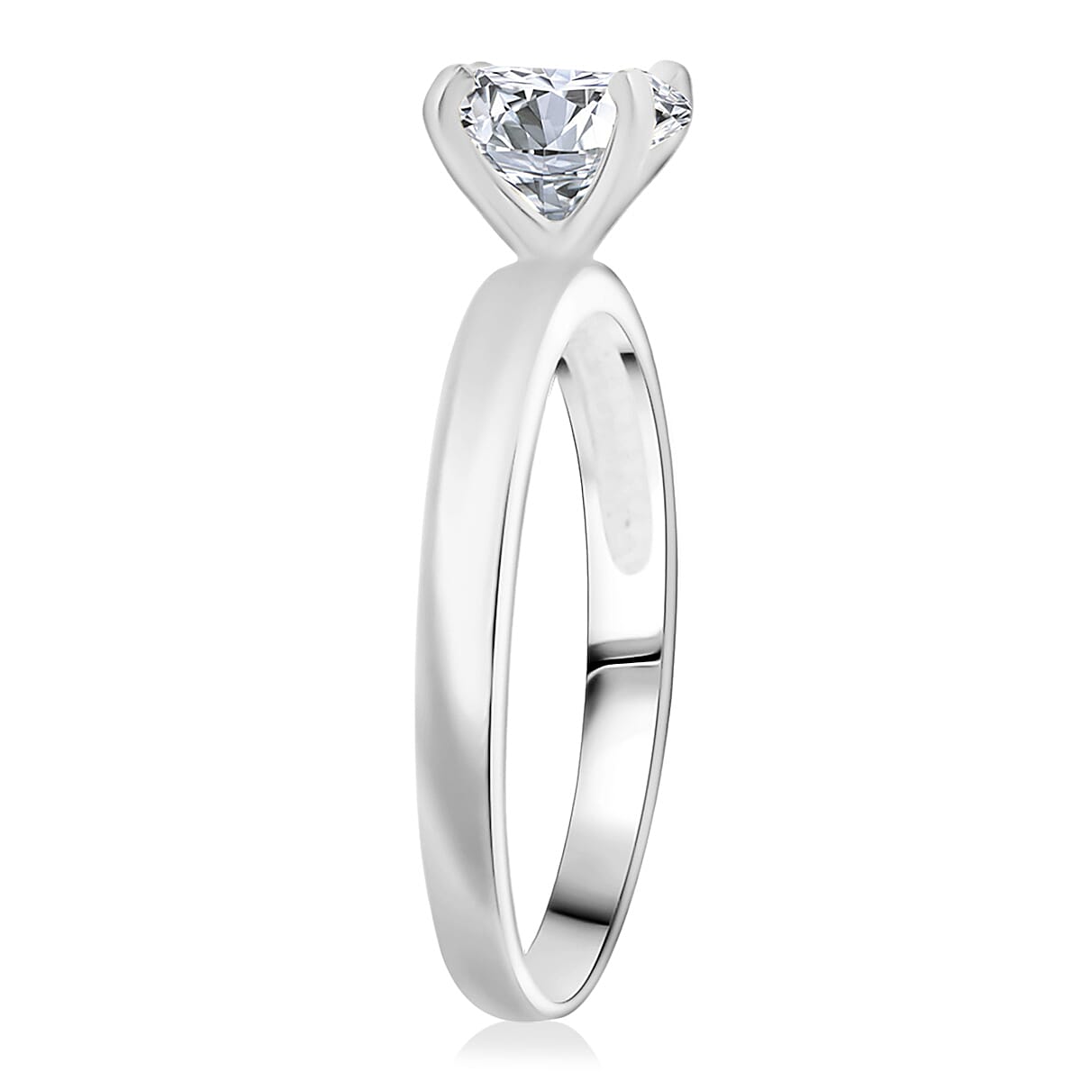 Simulated Diamond 1.60 ctw Ring in Sterling Silver (Size 8.0)  image number 3