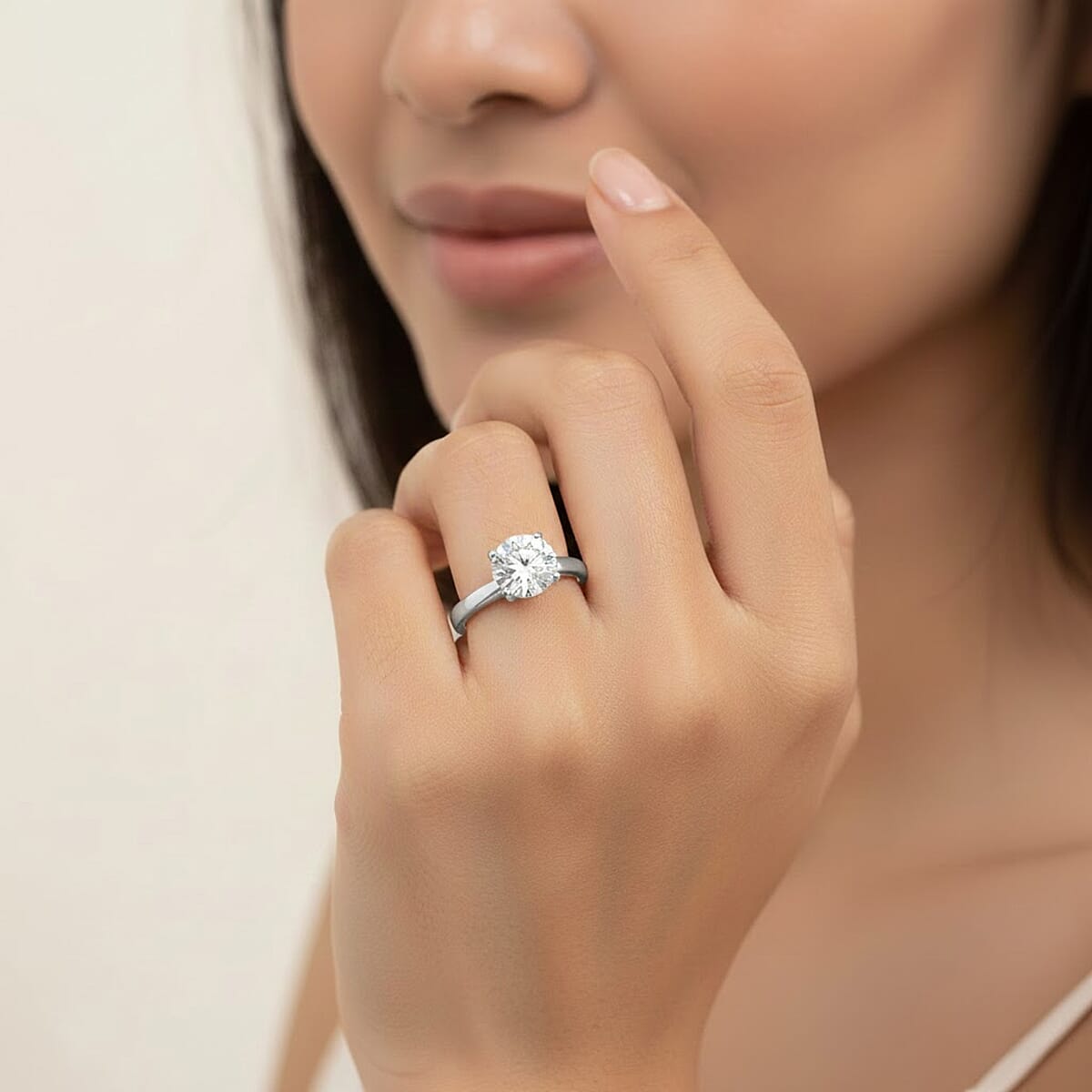 Simulated Diamond 1.60 ctw Ring in Sterling Silver (Size 9.0)  image number 2