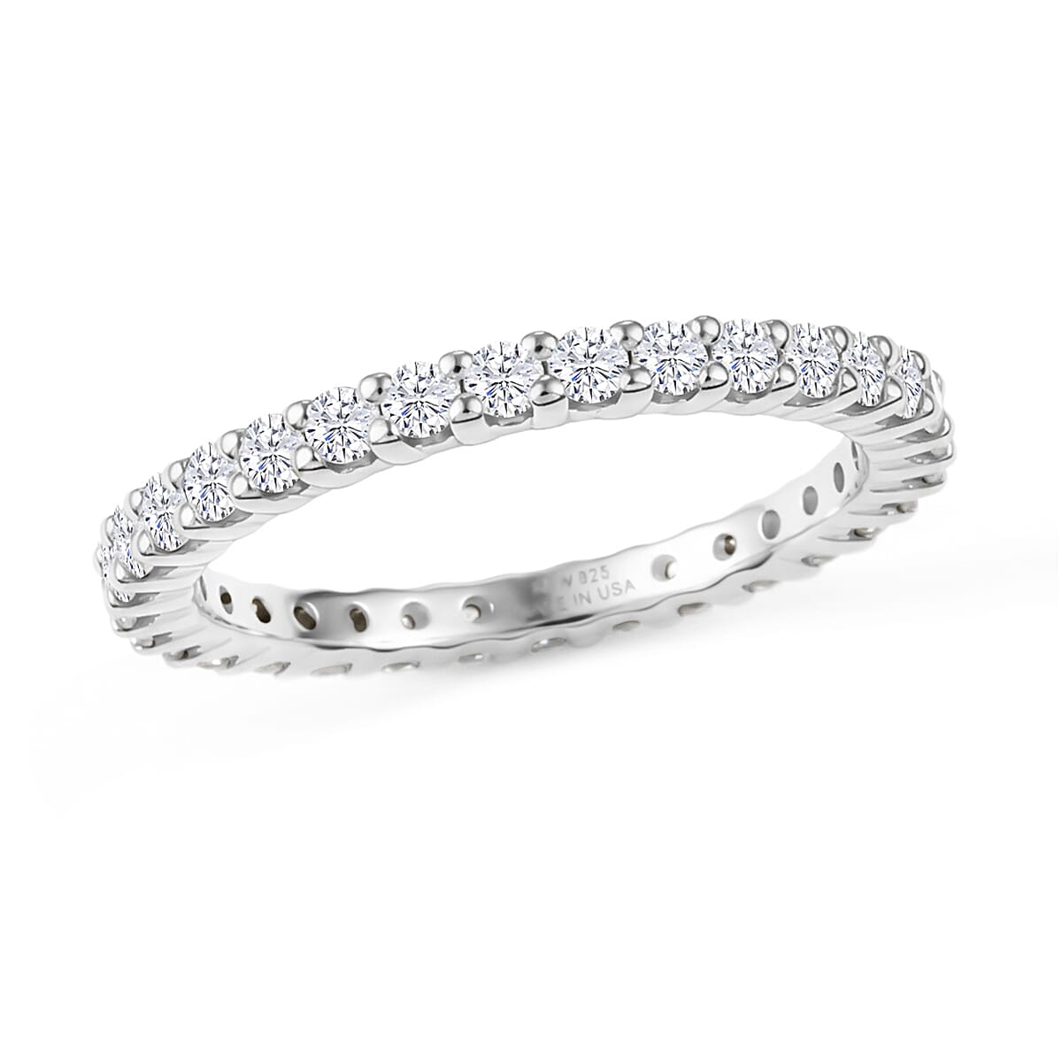 Rhodium Over Sterling Silver / 8 - Product card gallery slide 1 (9433130107135)