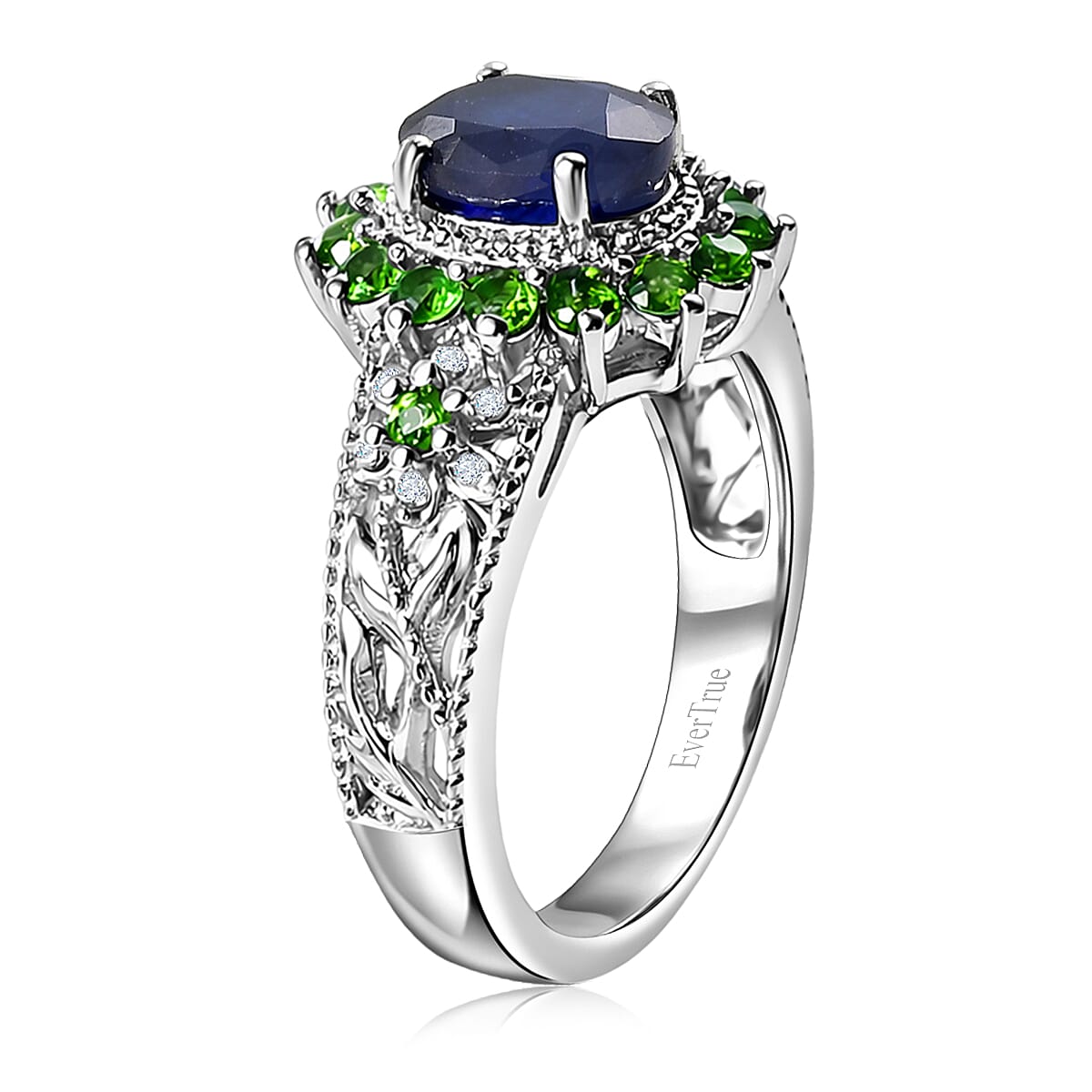 EverTrue Masoala Sapphire (D), Multi Gemstone 2.70 ctw Ring in Platinum Bond (Size 10.0) image number 3