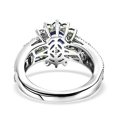EverTrue Masoala Sapphire (D), Multi Gemstone 2.70 ctw Ring in Platinum Bond (Size 10.0)