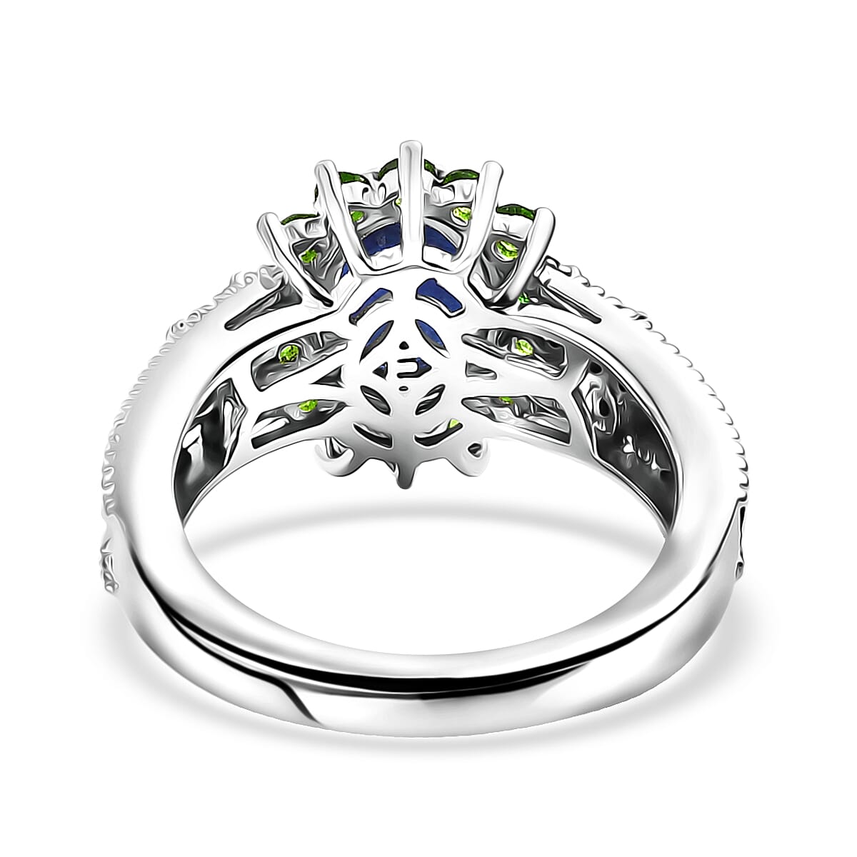 EverTrue Masoala Sapphire (D), Multi Gemstone 2.70 ctw Ring in Platinum Bond (Size 11.0) image number 4