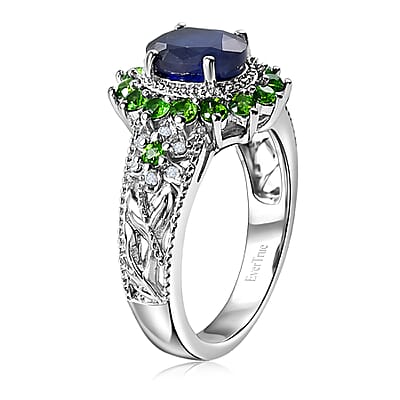 EverTrue Masoala Sapphire (D), Multi Gemstone 2.70 ctw Ring in Platinum Bond (Size 6.0)