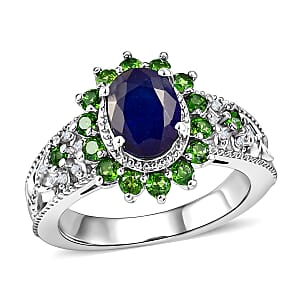 EverTrue Masoala Sapphire (D), Multi Gemstone 2.70 ctw Ring in Platinum Bond (Size 7.0)
